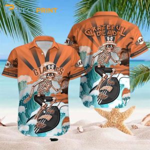 San Francisco Giants Grateful Dead MLB Hawaiian - Adult & Kids T-Shirts, Sweatshirts & Hoodies apparel design preview 1