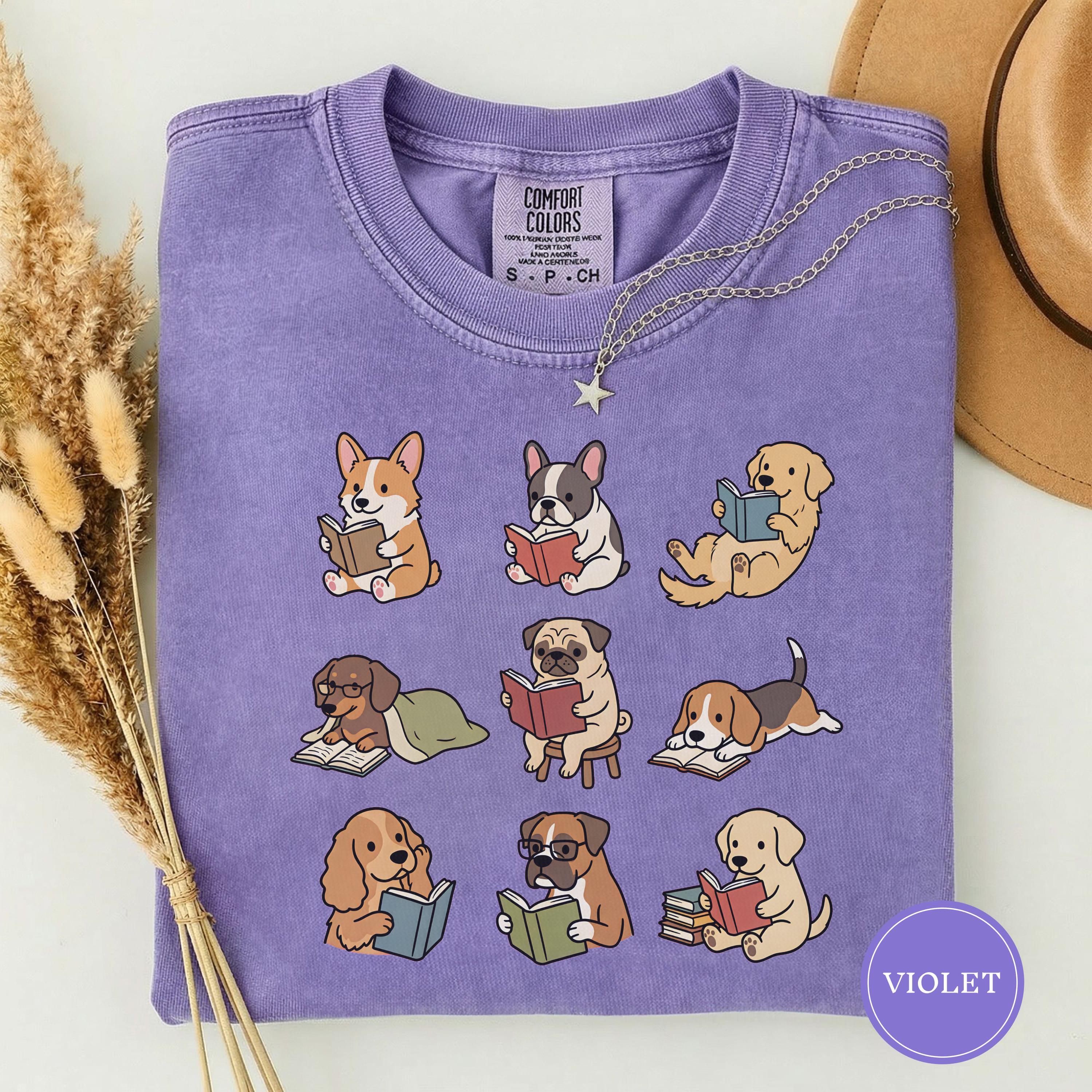 Dog Reading Dogs Books Lover Animal Book - Adult & Kids T-Shirts, Sweatshirts & Hoodies apparel design preview 1