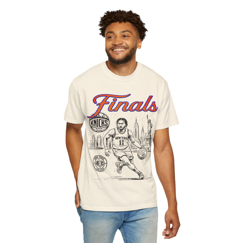 York Finals Nyc Basketball Fan Playoff Orange Blue - Adult & Kids T-Shirts, Sweatshirts & Hoodies apparel design preview 1