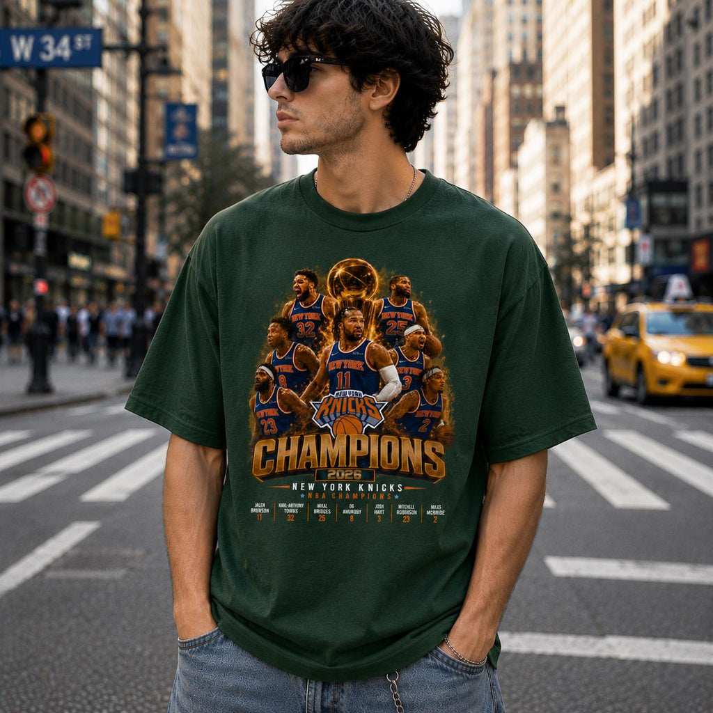 York Knicks 2026 Champions Hoops Fan - Adult & Kids T-Shirts, Sweatshirts & Hoodies apparel design preview 1