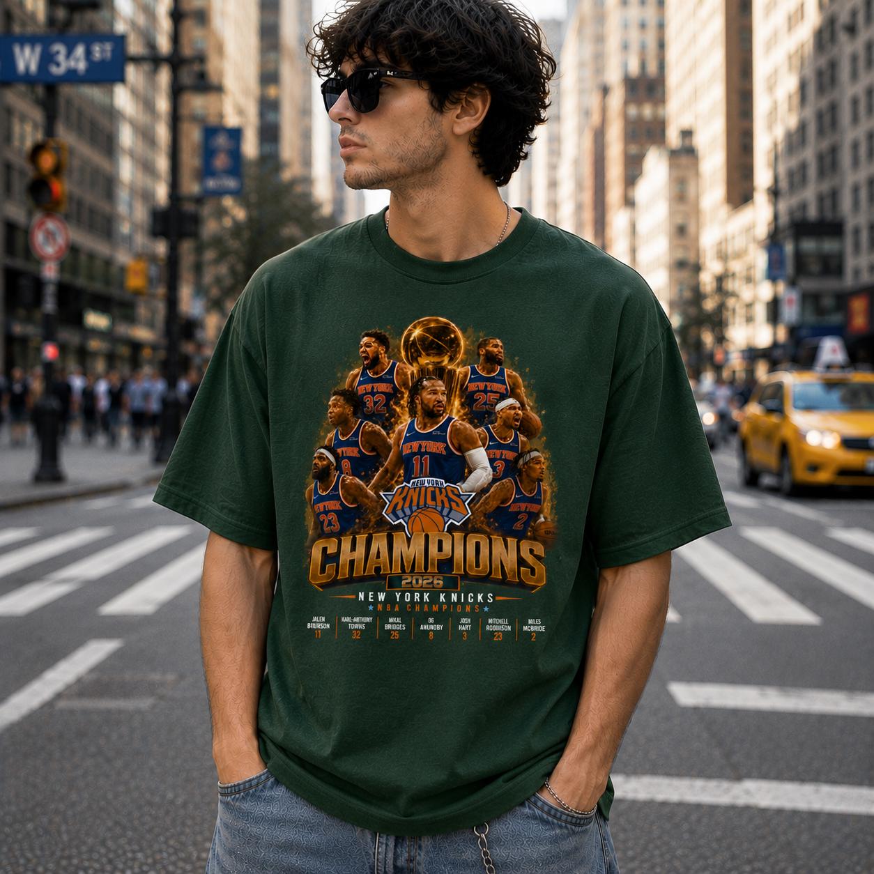 York Knicks 2026 Champions Hoops Fan - Adult & Kids T-Shirts, Sweatshirts & Hoodies apparel design preview 1