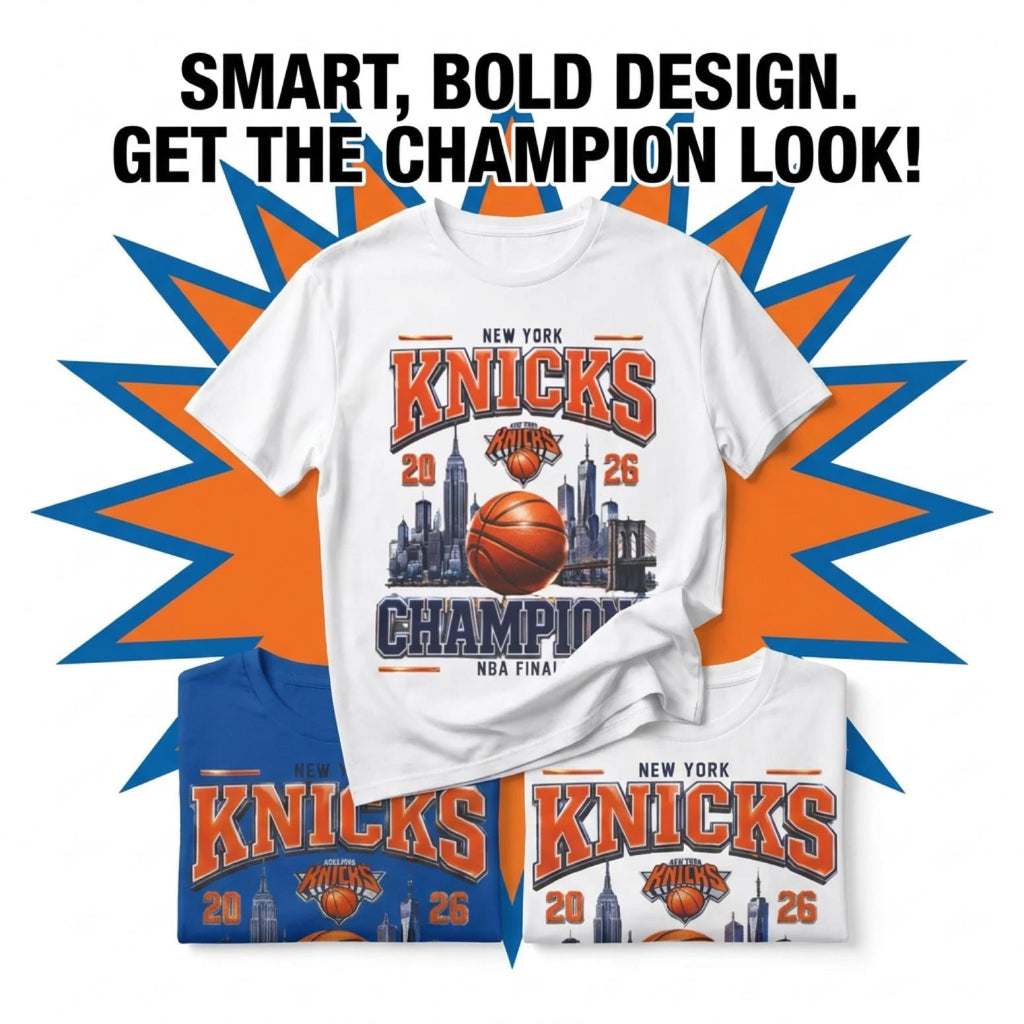 York Knicks 2026 Champions Nyc City Skyline - Adult & Kids T-Shirts, Sweatshirts & Hoodies apparel design preview 1