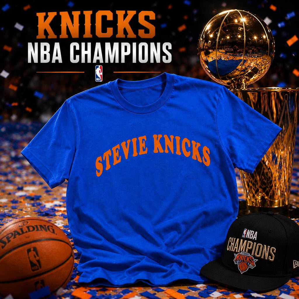 Stevie Knicks York Basketball 2026 Nba Champions - Adult & Kids T-Shirts, Sweatshirts & Hoodies apparel design preview 1