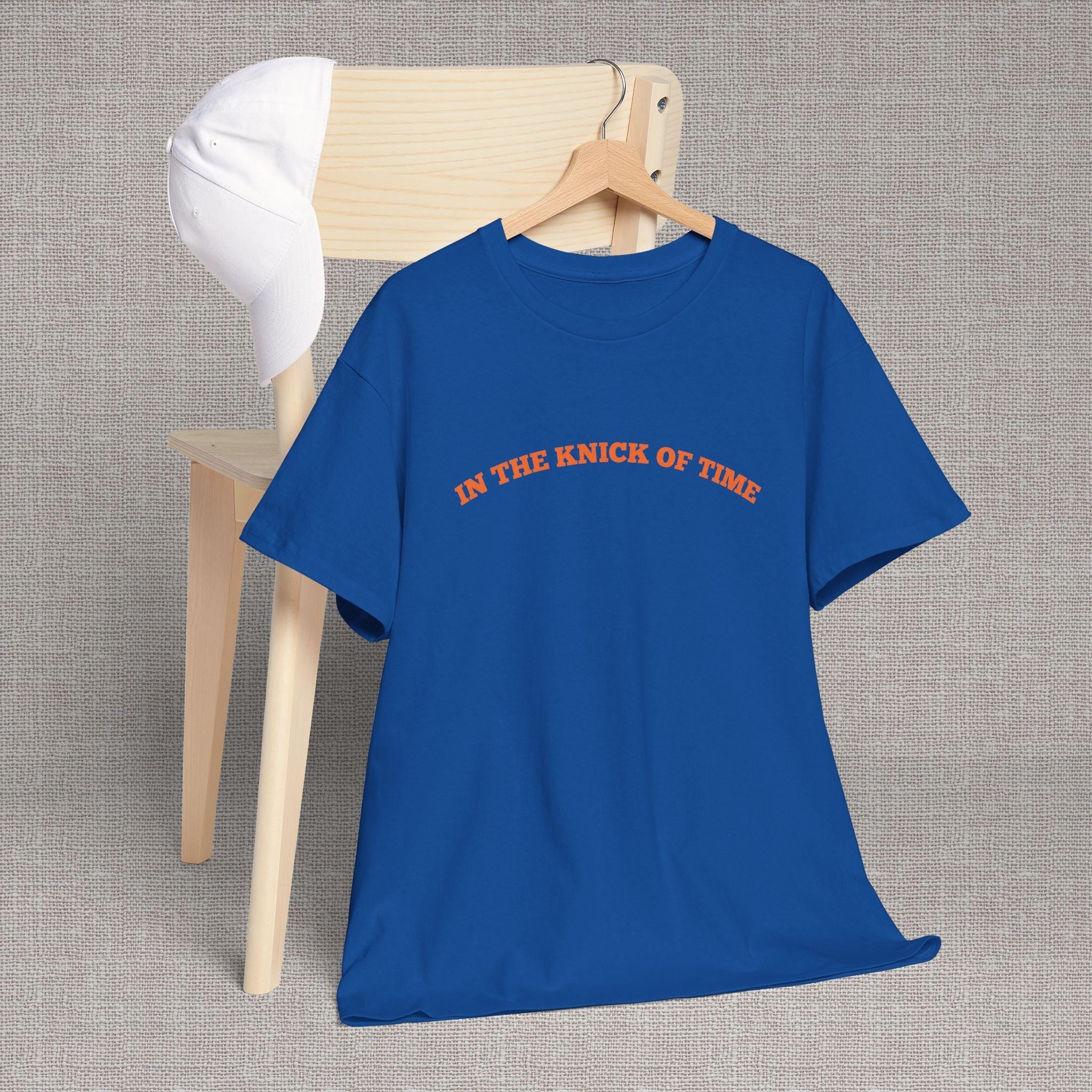 Knick Time Ny Basketball Pun Sports Fan Blue Orange - Adult & Kids T-Shirts, Sweatshirts & Hoodies apparel design preview 1