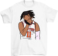 Jalen Brunson Point Celebration Retro Ny Basketball - Adult & Kids T-Shirts, Sweatshirts & Hoodies apparel design preview 1