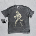 Retro Wolf Man Basketball 90s Lovers Vintage Washed - Adult & Kids T-Shirts, Sweatshirts & Hoodies apparel design preview 1