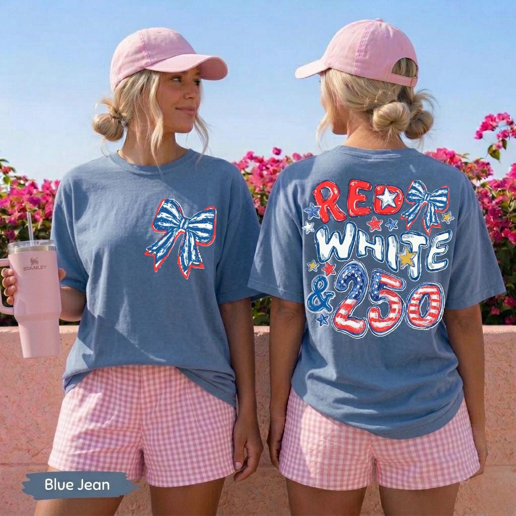 Comfort Colors Red White Blue 250th Anniversary Front - Adult & Kids T-Shirts, Sweatshirts & Hoodies apparel design preview 1