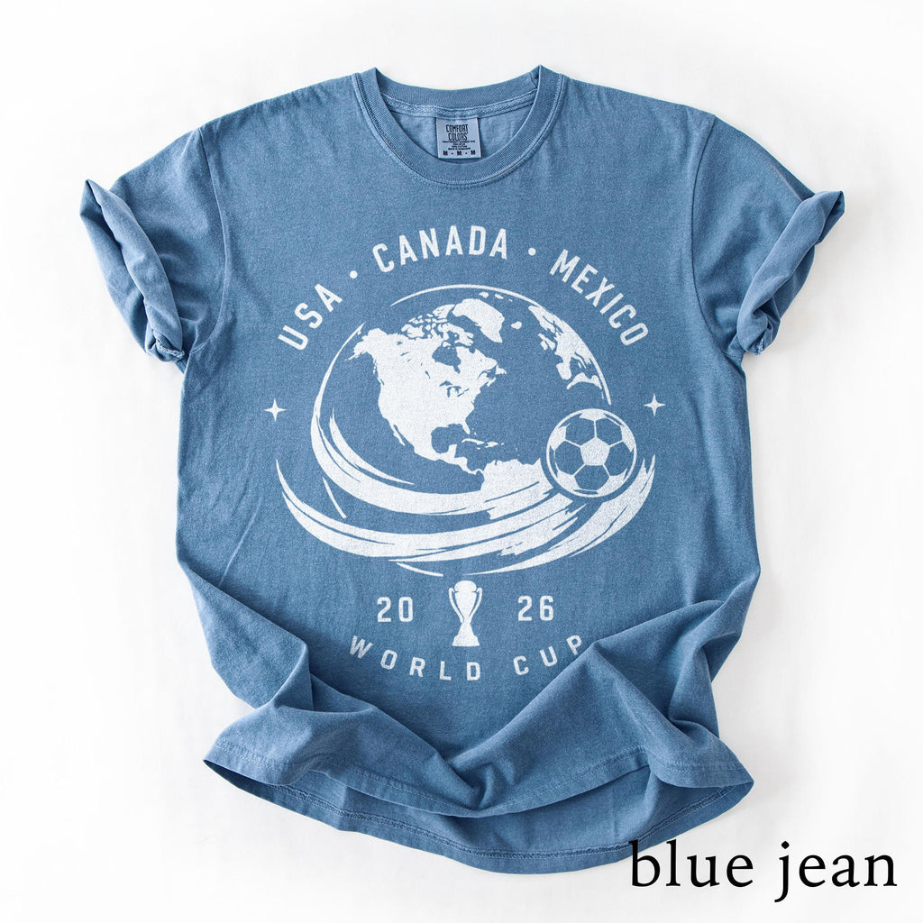 Usa Canada Mexico World Cup 2026 Globe Soccer - Adult & Kids T-Shirts, Sweatshirts & Hoodies apparel design preview 1