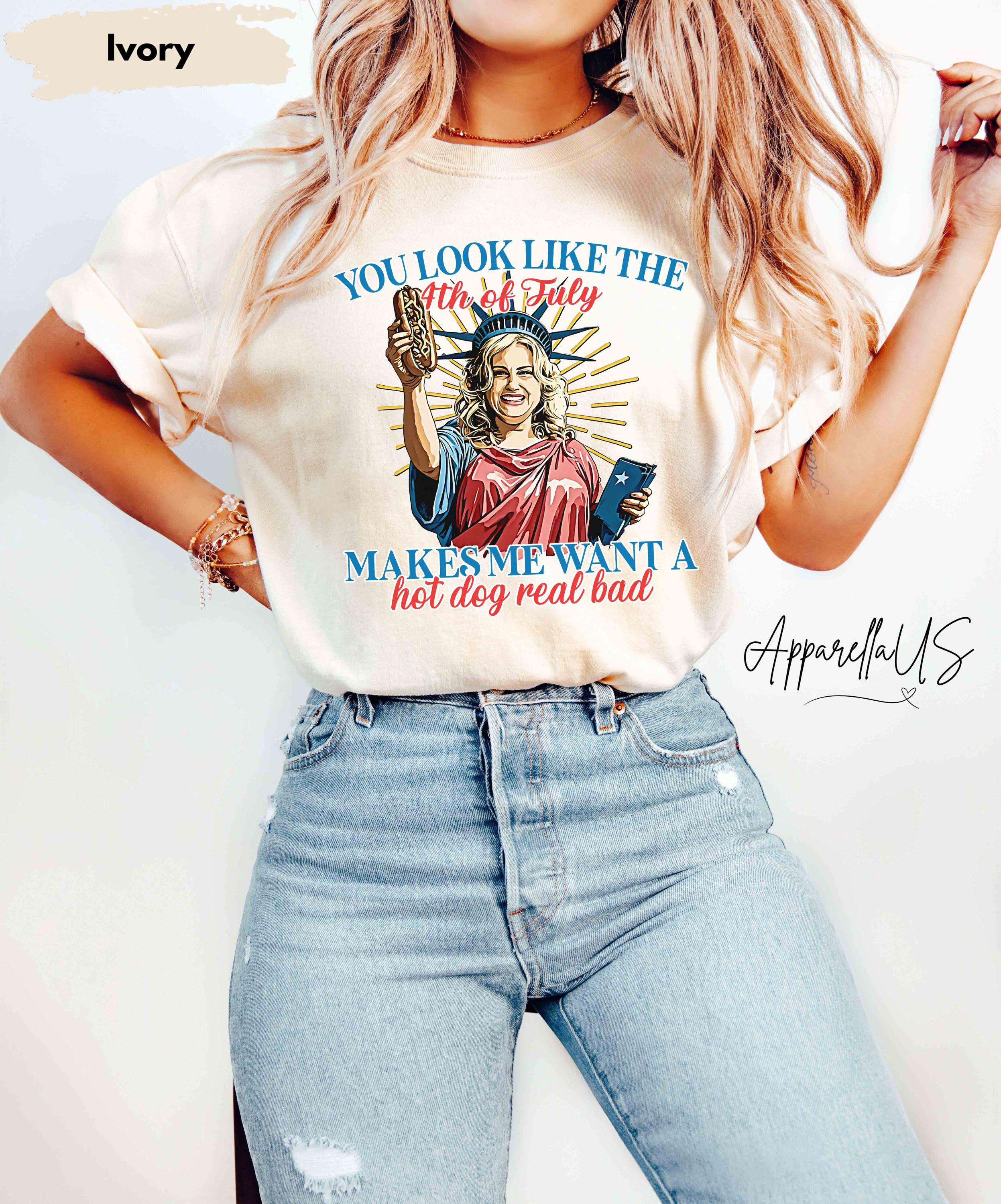 Comfort Colors Like 4th July Makes Want Dog Real Bad - Adult & Kids T-Shirts, Sweatshirts & Hoodies apparel design preview 1