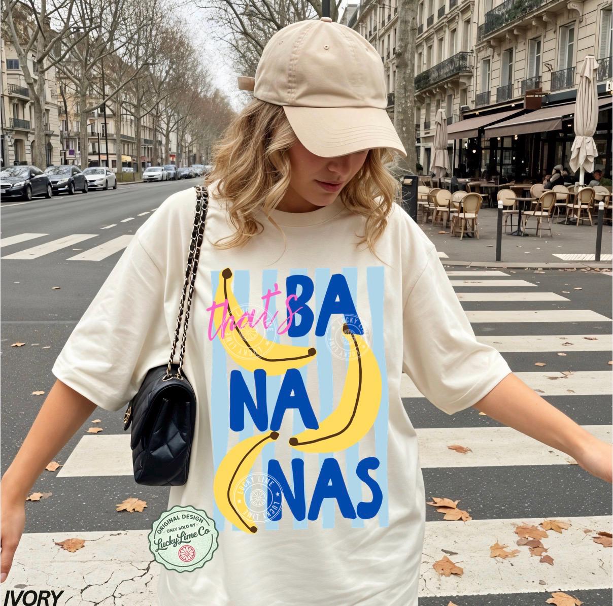 Bananas Summer Fruit Food Pun Retro Banana Comfort - Adult & Kids T-Shirts, Sweatshirts & Hoodies apparel design preview 1
