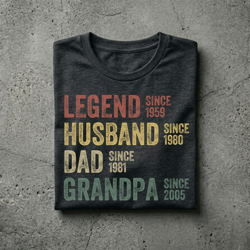 Personalized Dad Grandpa Father'S Day Husband Father - Adult & Kids T-Shirts, Sweatshirts & Hoodies apparel design preview 1