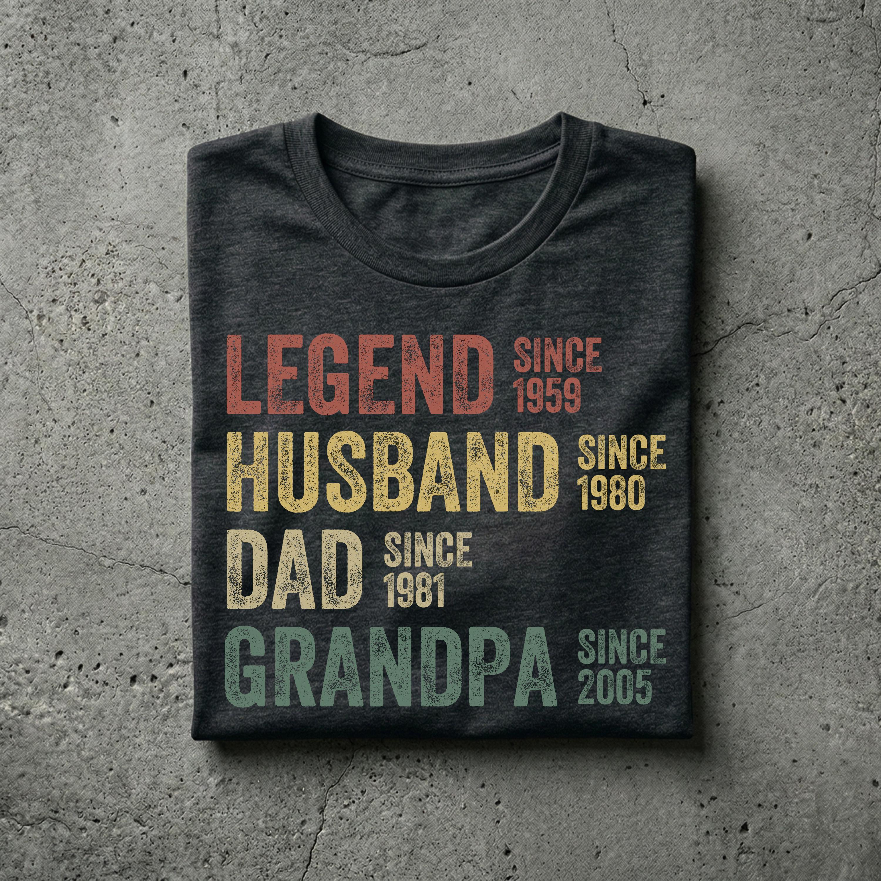 Personalized Dad Grandpa Father'S Day Husband Father - Adult & Kids T-Shirts, Sweatshirts & Hoodies apparel design preview 1
