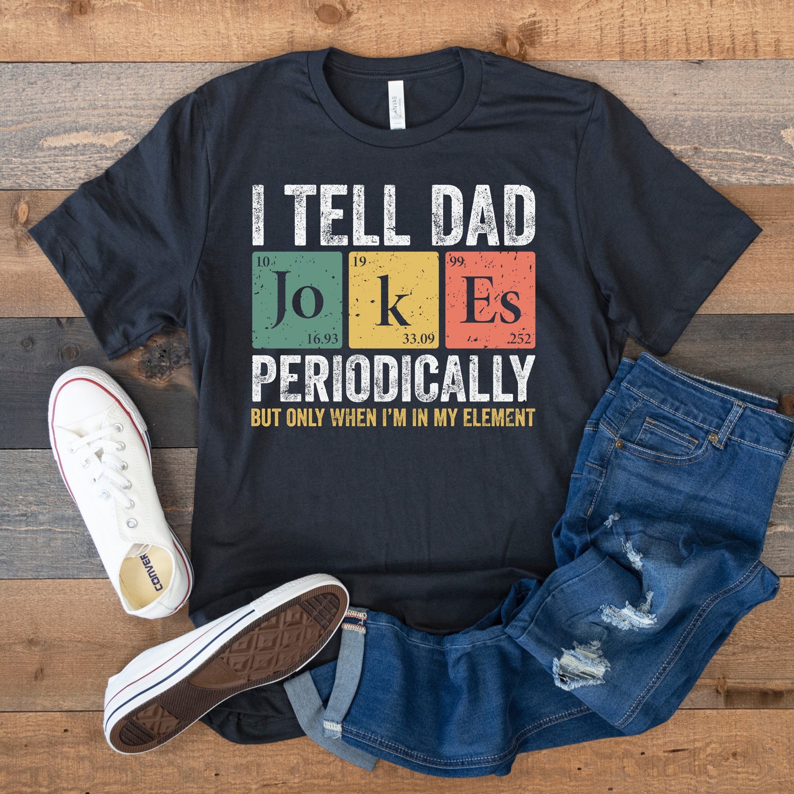 Dad Joke Fathers Day Jokes Pun Son Periodic Table - Adult & Kids T-Shirts, Sweatshirts & Hoodies apparel design preview 1