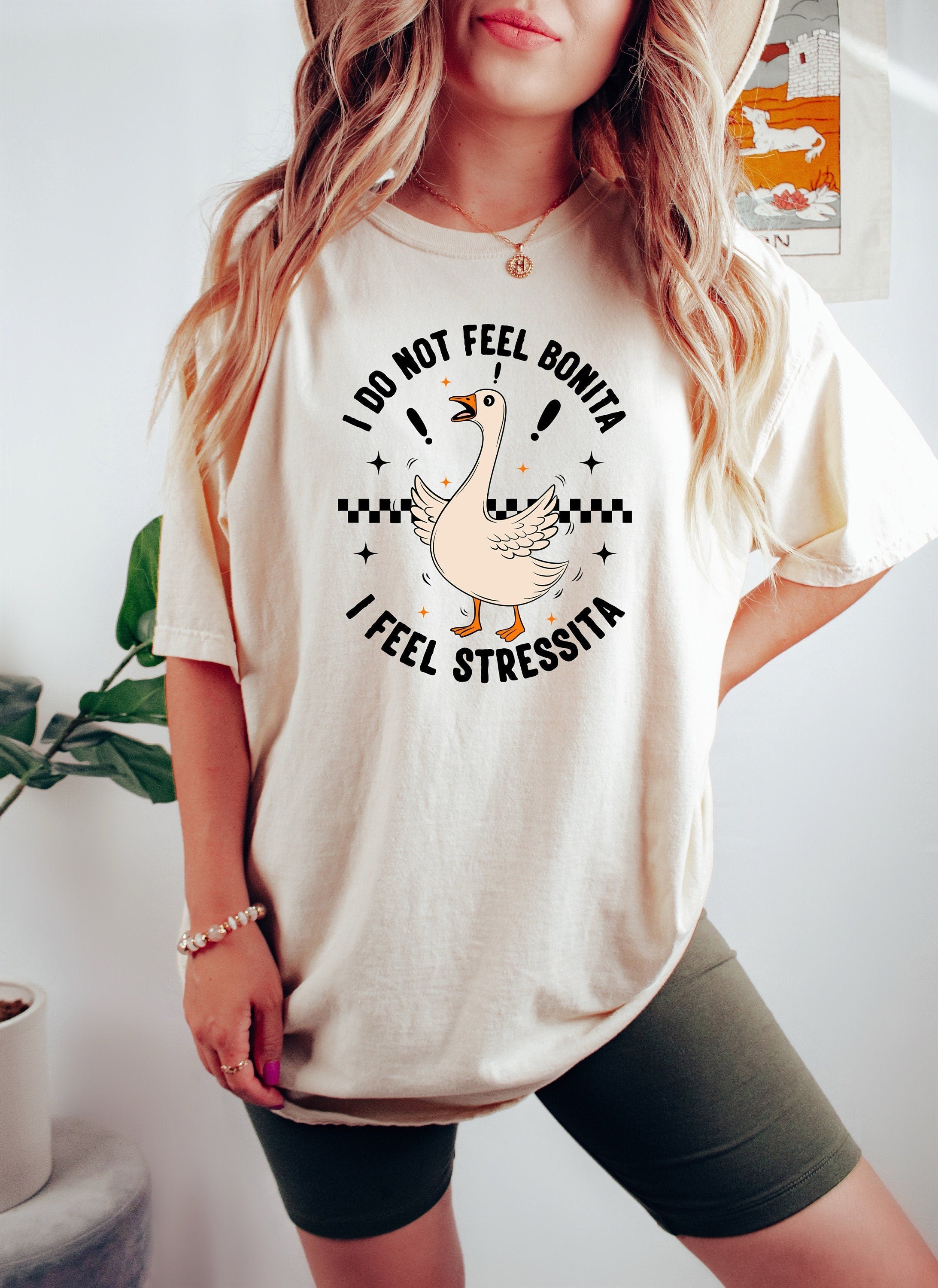 Feel Bonita Stressita Latina Silly Goose Mexican - Adult & Kids T-Shirts, Sweatshirts & Hoodies apparel design preview 1