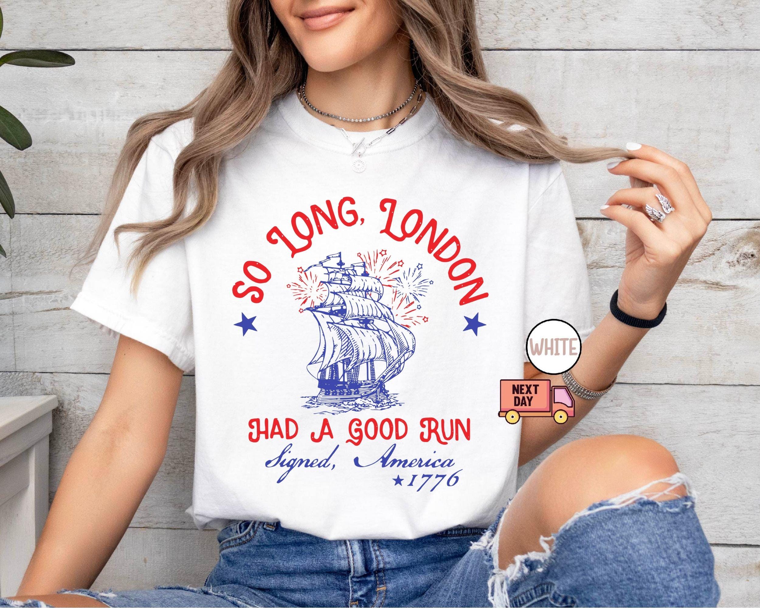 Comfort Colors Long London Good Run 4th July - Adult & Kids T-Shirts, Sweatshirts & Hoodies apparel design preview 1