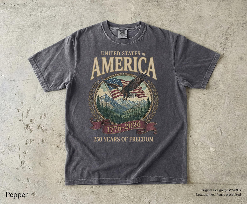 America 250th Anniversary 90s Comfort Colors Y2k - Adult & Kids T-Shirts, Sweatshirts & Hoodies apparel design preview 1