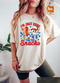 I'M Here Snacks Baseball Season Lover Game Day Sports - Adult & Kids T-Shirts, Sweatshirts & Hoodies apparel design preview 1