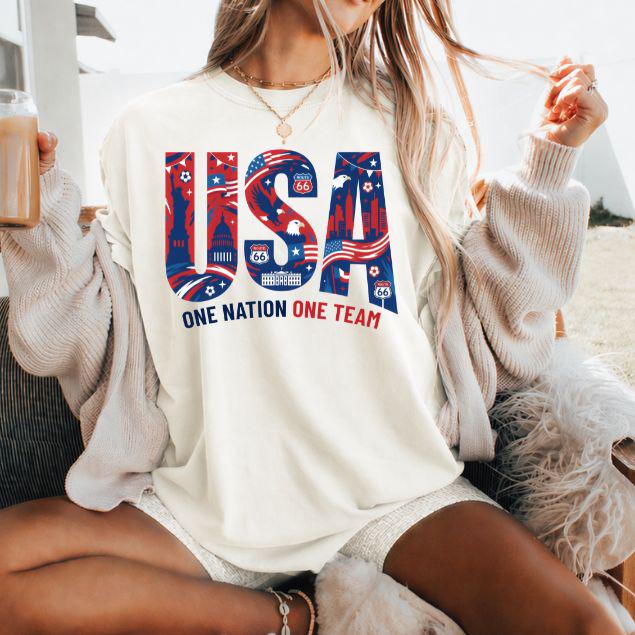 Usa Soccer Fan 2026 Custom Country Canada Mexico - Adult & Kids T-Shirts, Sweatshirts & Hoodies apparel design preview 1