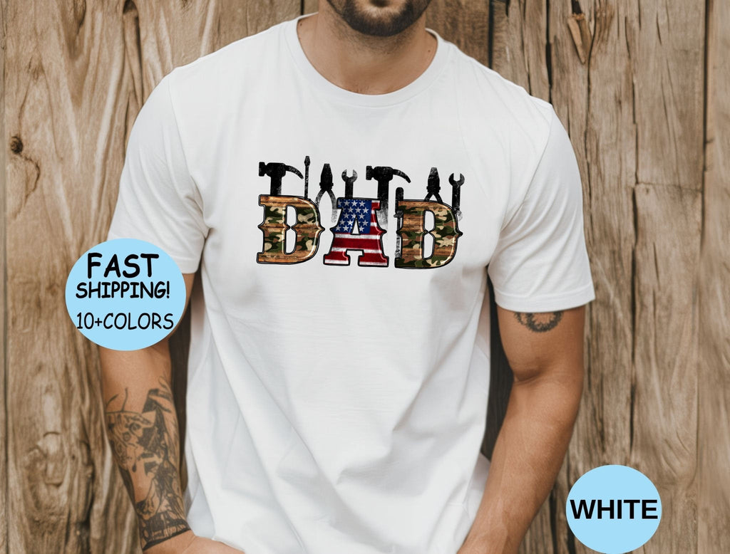 4th July Dad Father'S Day Usa Flag Handyman Patriotic - Adult & Kids T-Shirts, Sweatshirts & Hoodies apparel design preview 1