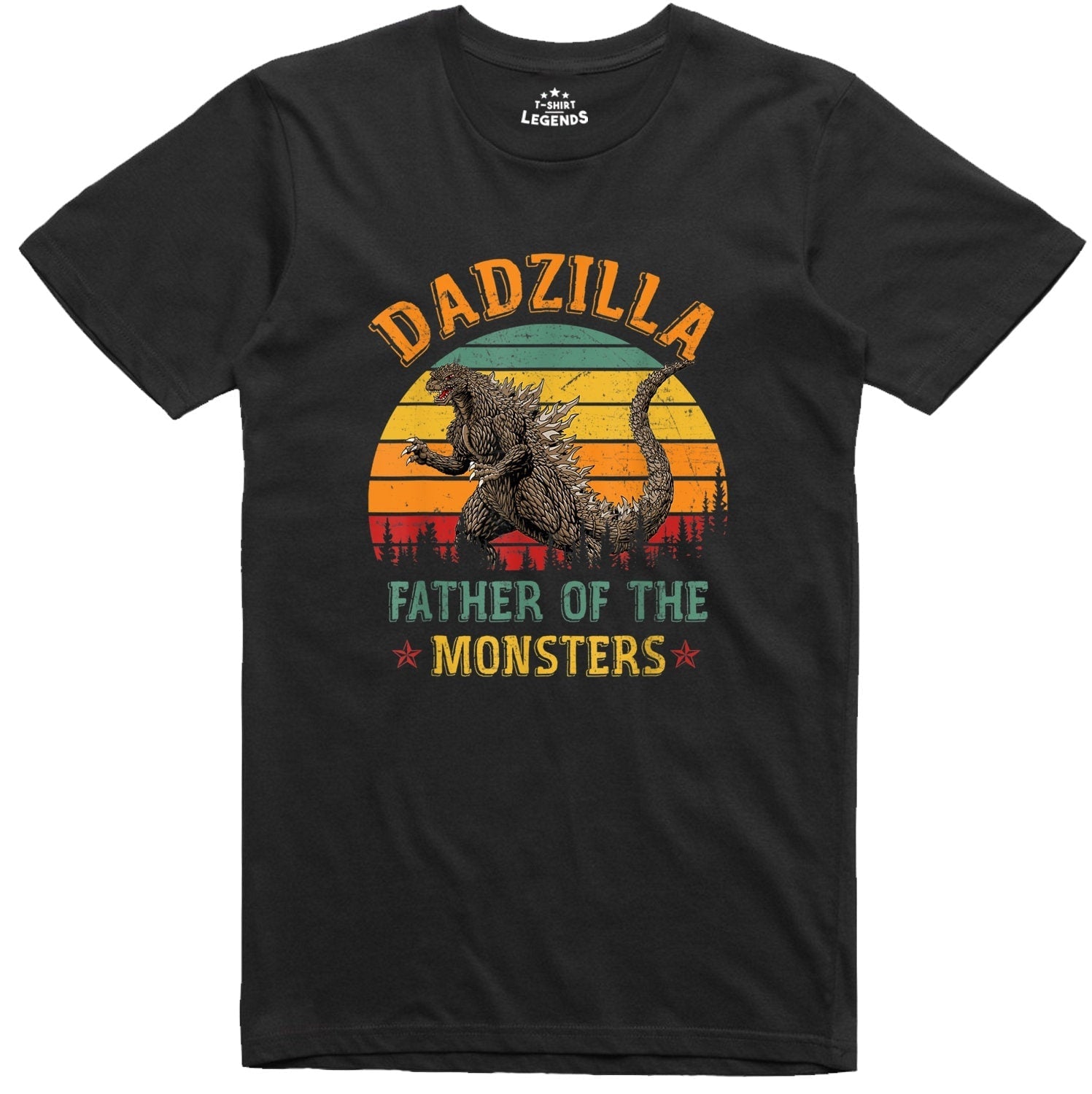 Dadzilla Father'S Day Monster Dad - Adult & Kids T-Shirts, Sweatshirts & Hoodies apparel design preview 1