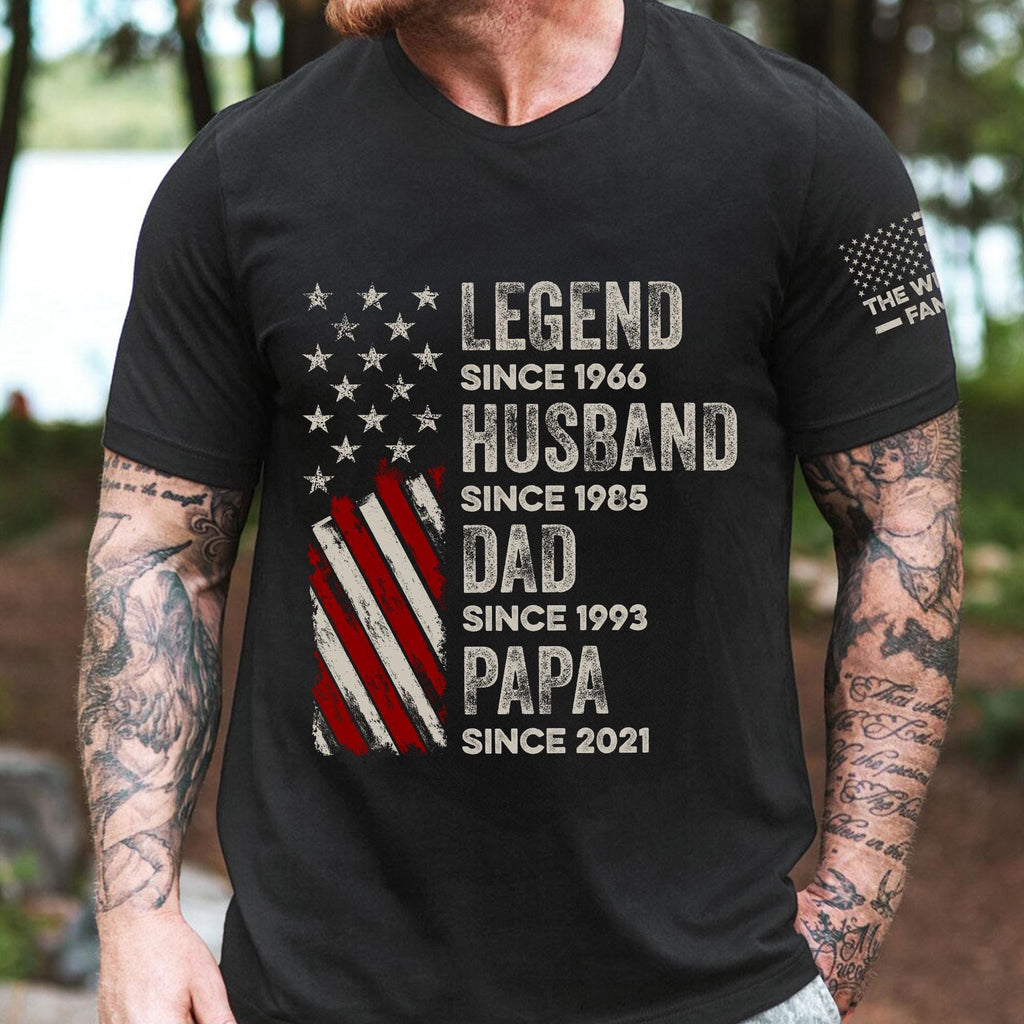 Personalized Legend Husband Dad Grandpa Custom Family - Adult & Kids T-Shirts, Sweatshirts & Hoodies apparel design preview 1