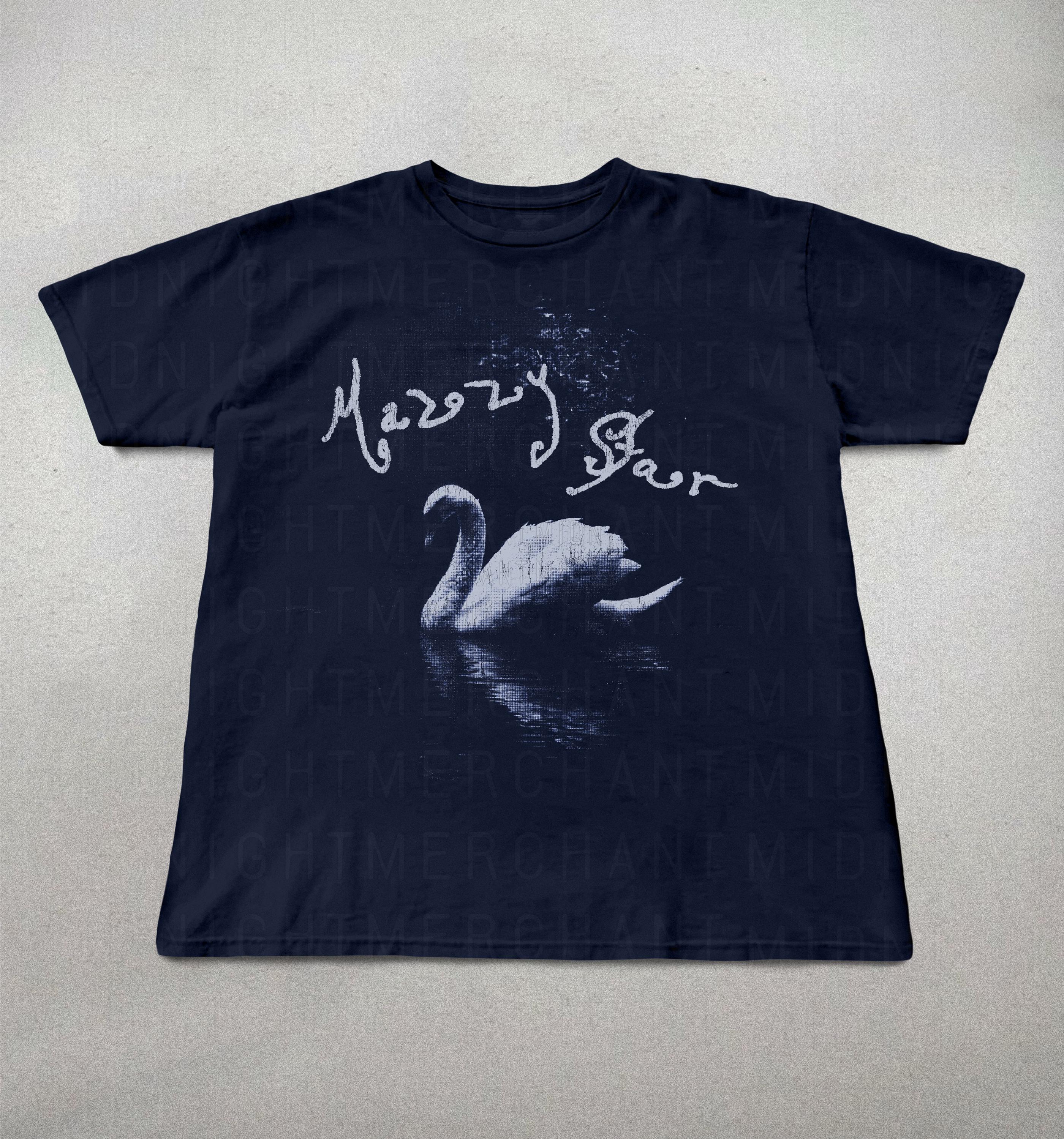 Mazzy Star Swan 90s Band Among Alt - Adult & Kids T-Shirts, Sweatshirts & Hoodies apparel design preview 1