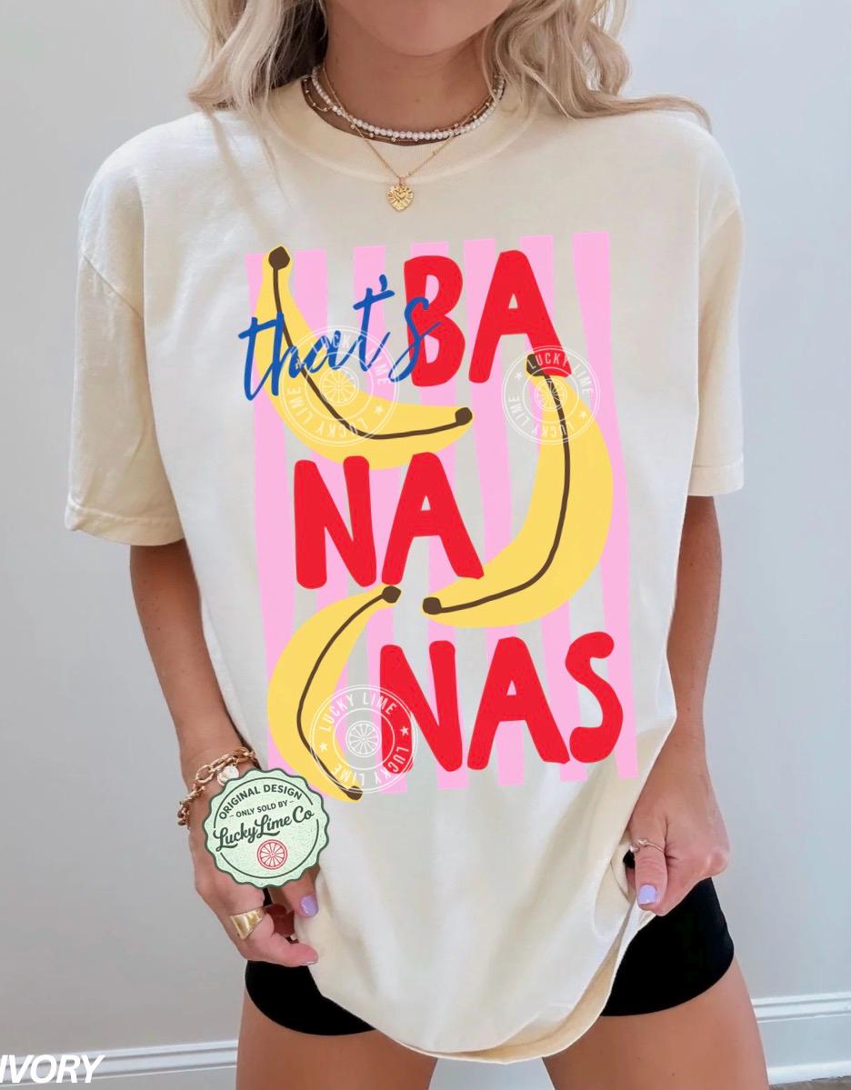 Bananas Summer Fruit Food Pun Retro Banana Comfort - Adult & Kids T-Shirts, Sweatshirts & Hoodies apparel design preview 1