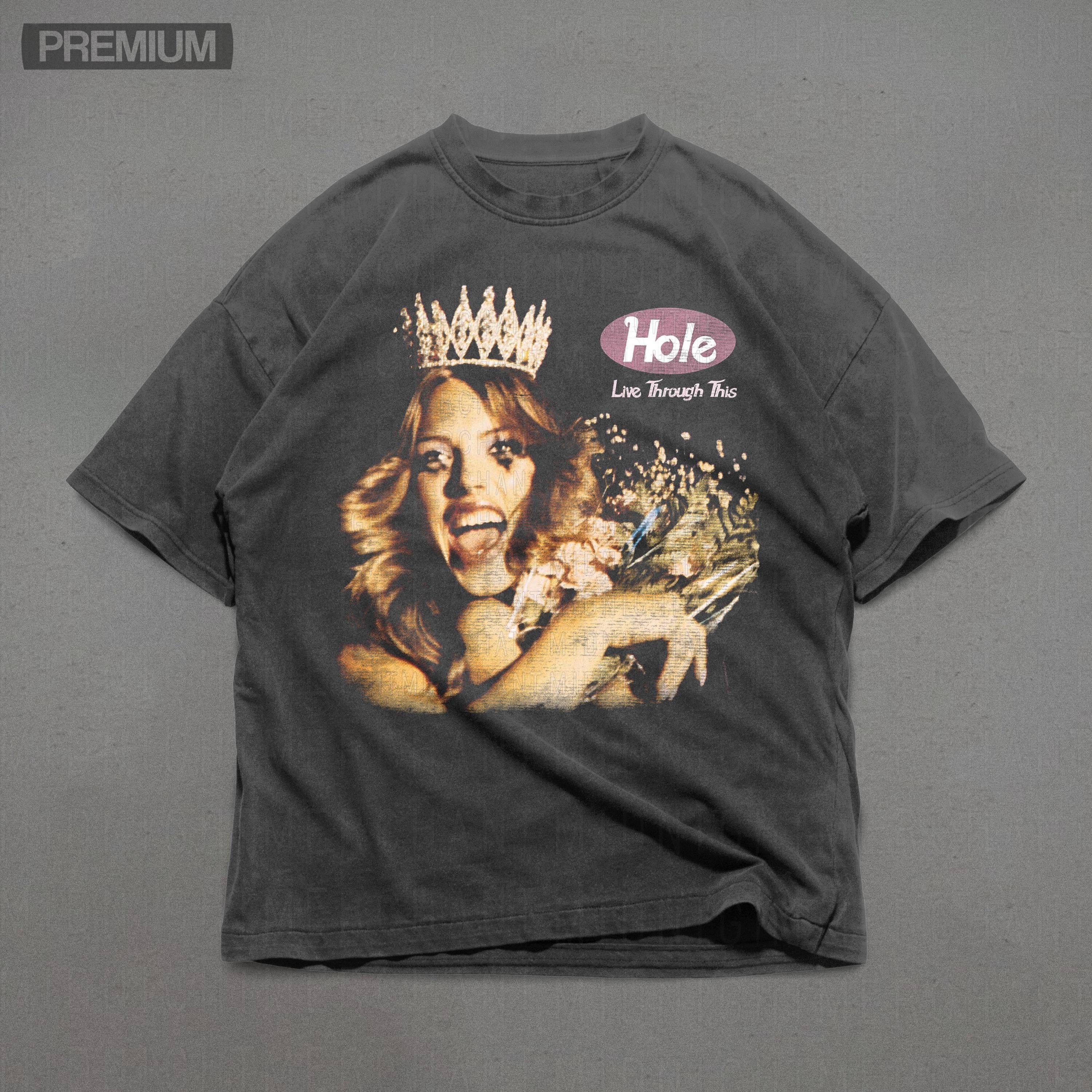 Hole Live Through Comfort Colors Oversized Band 90s - Adult & Kids T-Shirts, Sweatshirts & Hoodies apparel design preview 1