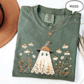 Comfort Colors Ghost Floral Ghos Retro Halloween Fall - Adult & Kids T-Shirts, Sweatshirts & Hoodies apparel design preview 1