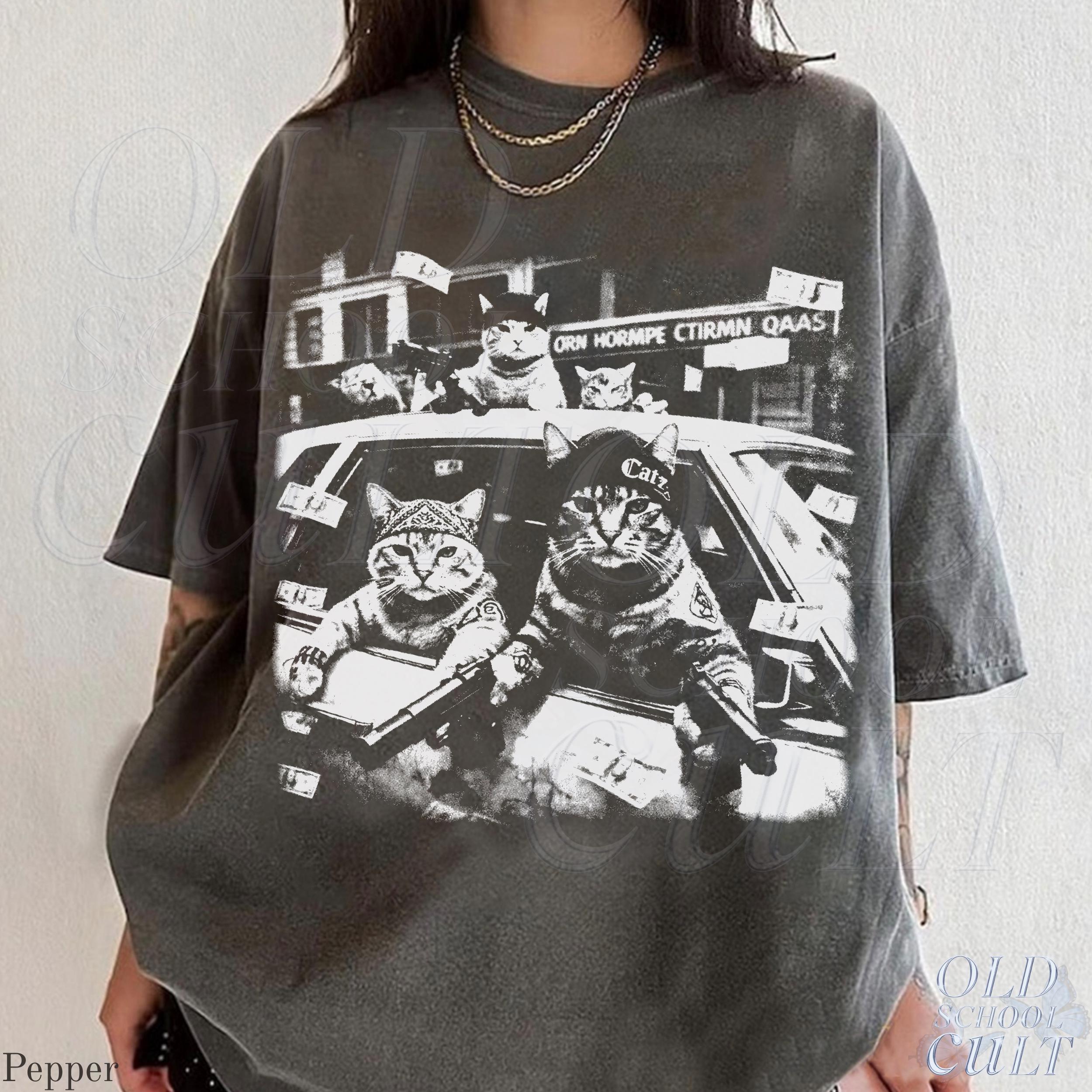 Gangster Cats Vintage Black Cat Retro Streetwear - Adult & Kids T-Shirts, Sweatshirts & Hoodies apparel design preview 1