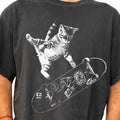 Retro Skateboarding Cat Vintage Kitten Punk - Adult & Kids T-Shirts, Sweatshirts & Hoodies apparel design preview 1