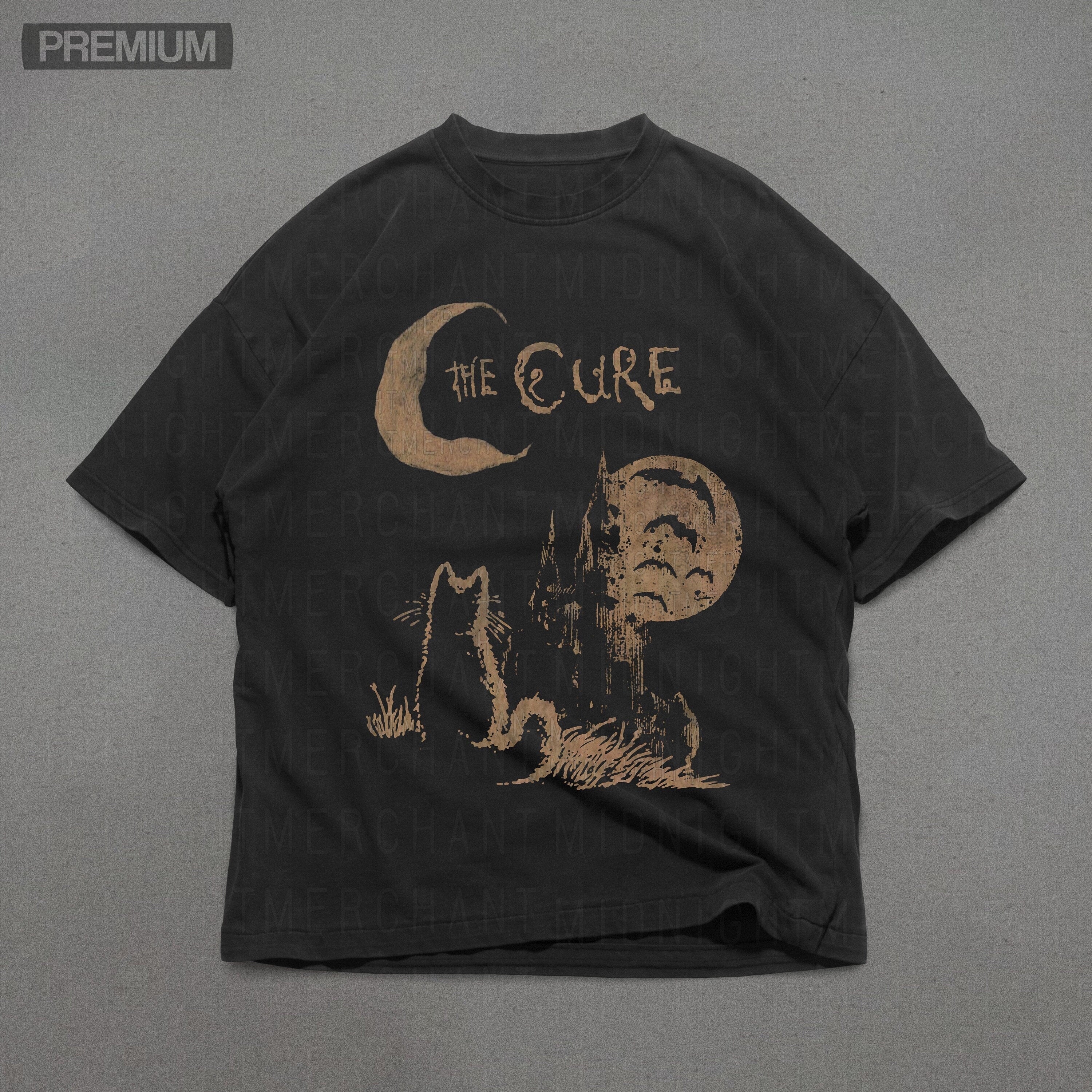 Cure Band Comfort Colors Oversized Ca Retro - Adult & Kids T-Shirts, Sweatshirts & Hoodies apparel design preview 1