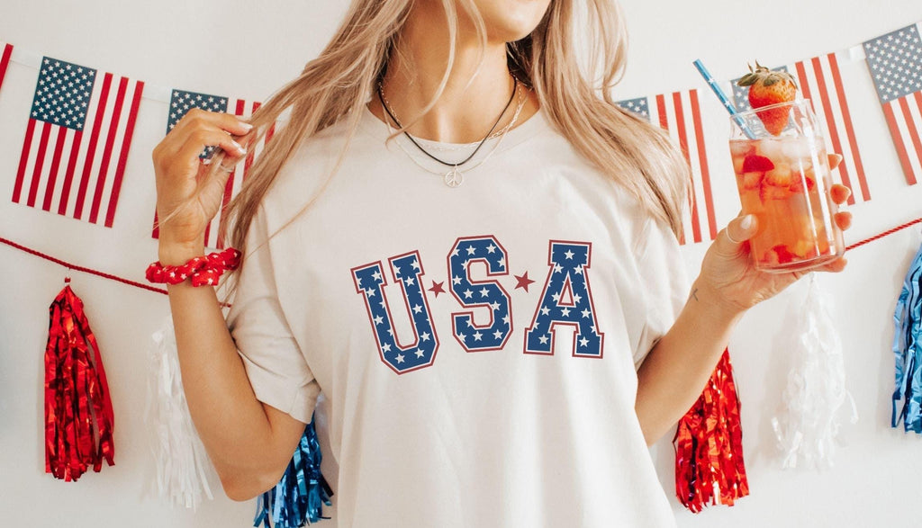 Retro Usa 4th July American Oversized Merica - Adult & Kids T-Shirts, Sweatshirts & Hoodies apparel design preview 1