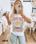 Good Day Sunshine Comfort Colors Sun Boho Retro 70s - Adult & Kids T-Shirts, Sweatshirts & Hoodies apparel design preview 1