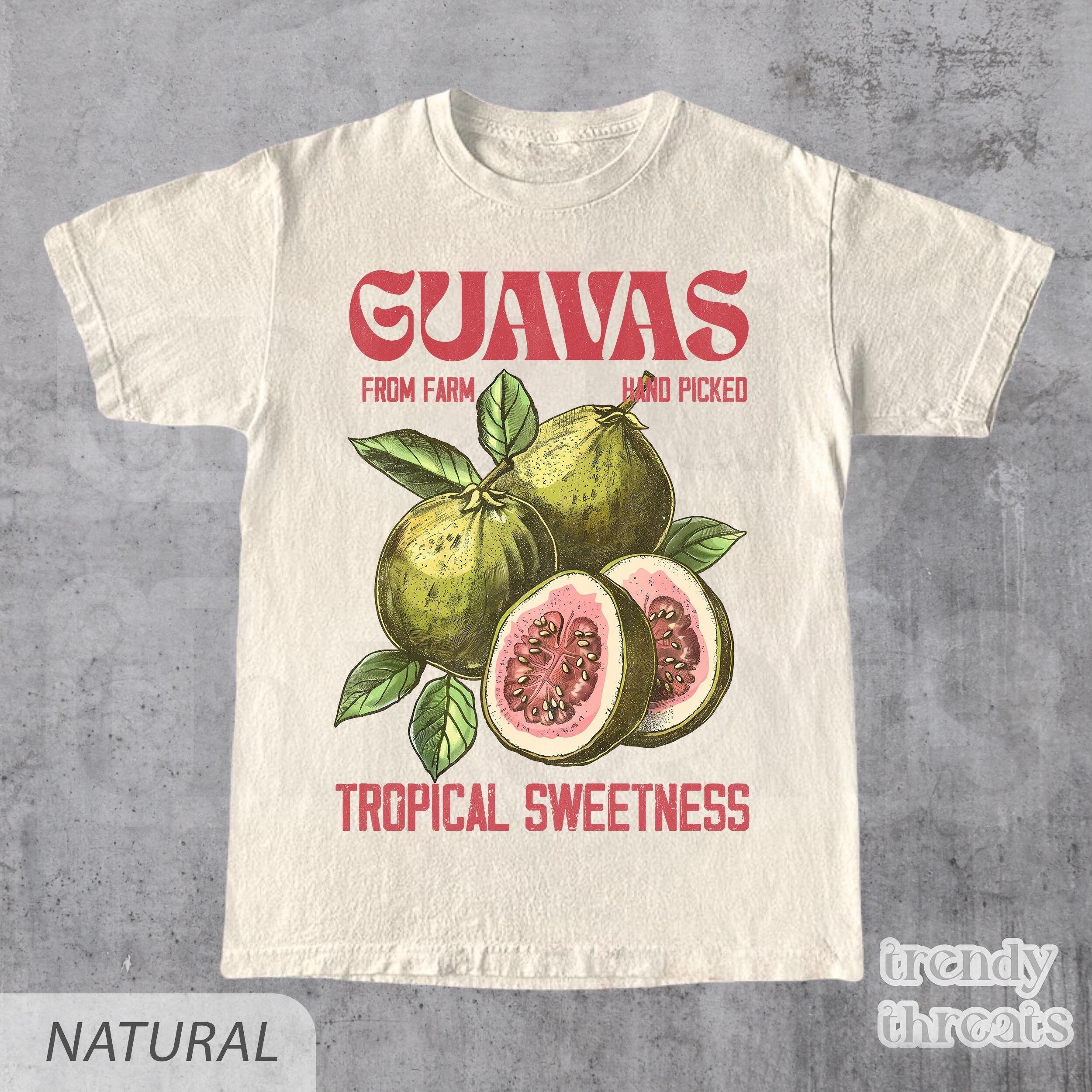 Guavas Retro Commercial Vintages Label Exotic Fruit - Adult & Kids T-Shirts, Sweatshirts & Hoodies apparel design preview 1