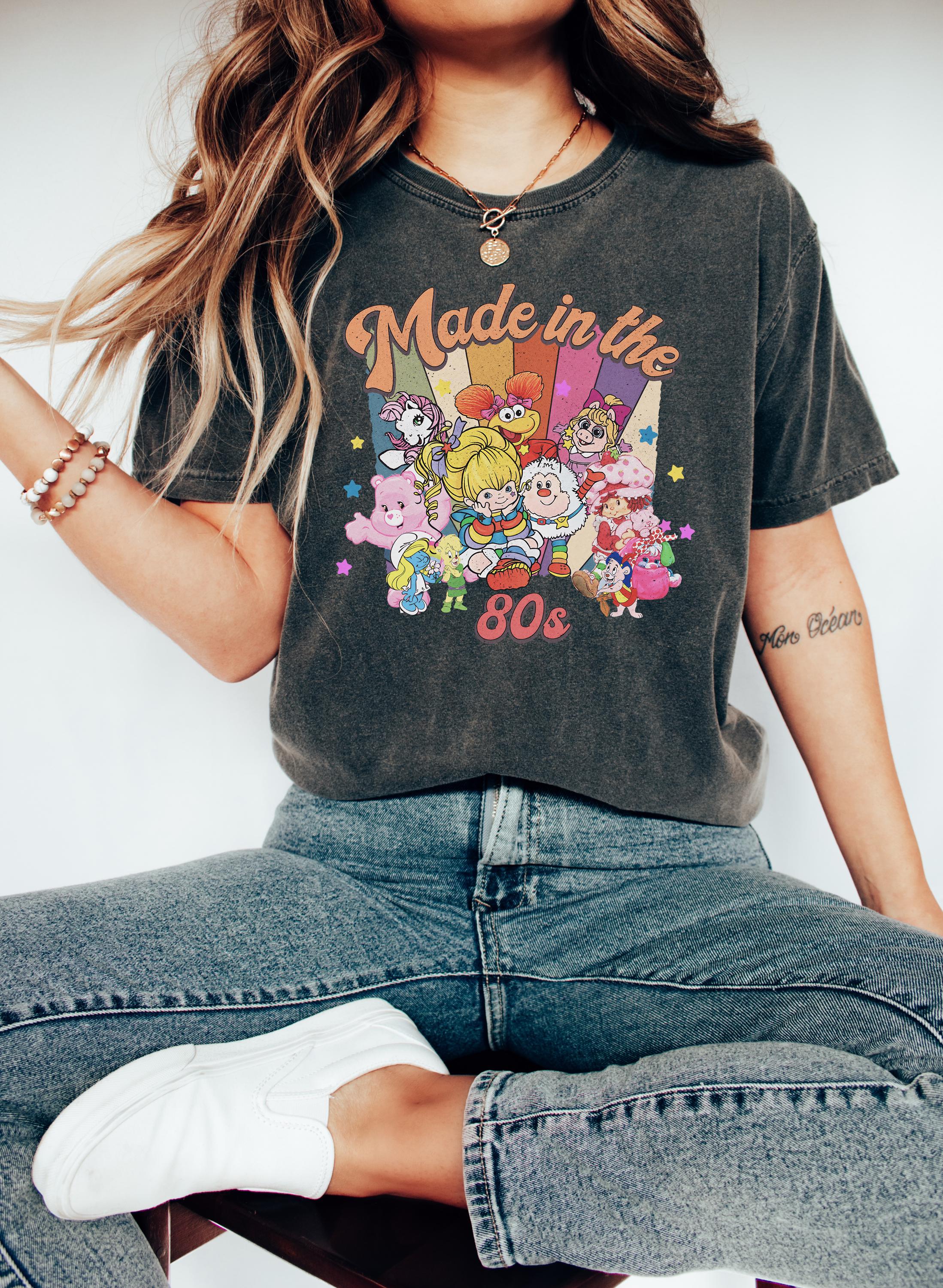 Cartoon Friends Nostalgia Made 80s Y2k Party Rainbow - Adult & Kids T-Shirts, Sweatshirts & Hoodies apparel design preview 1