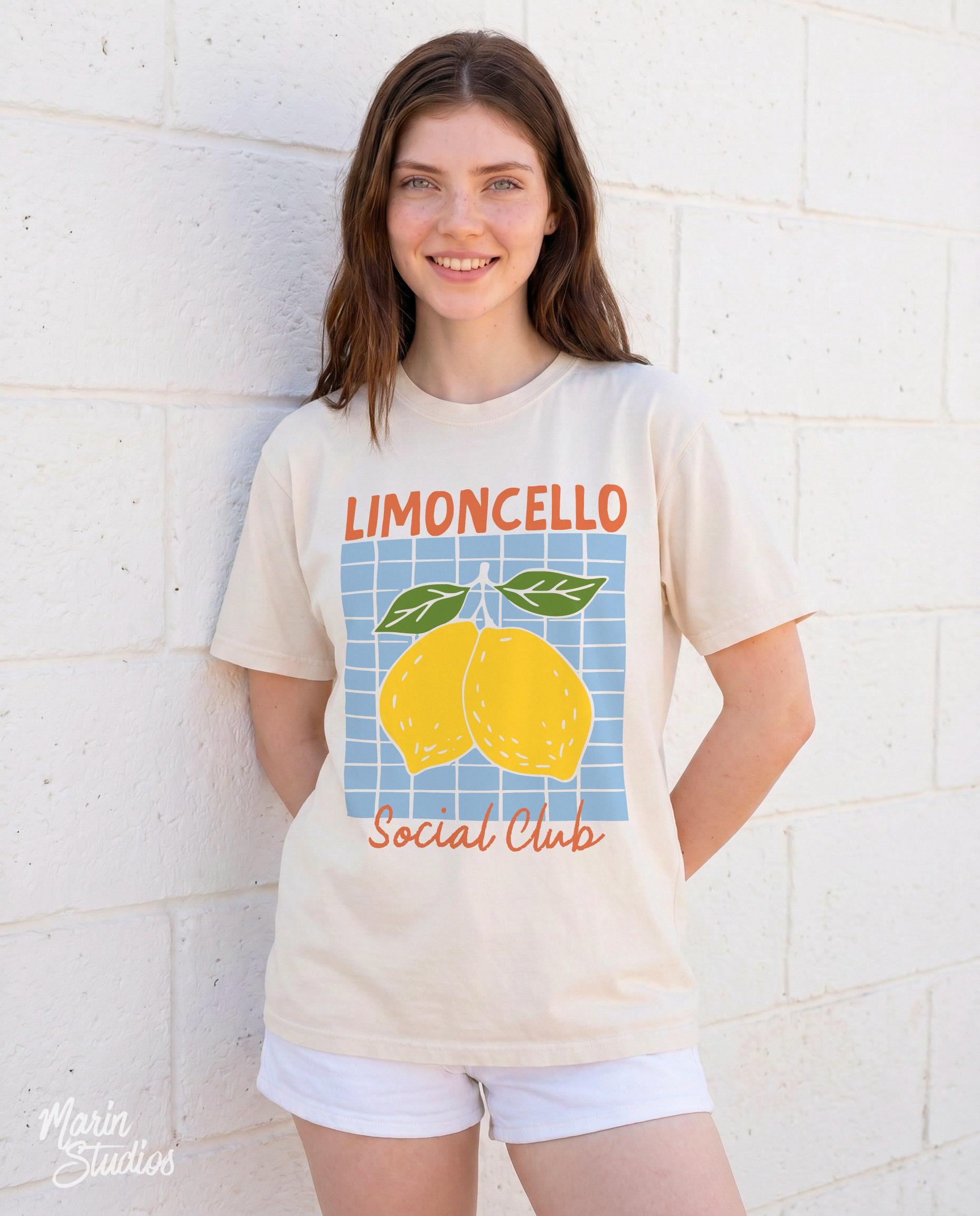 Limoncello Social Club Amalfi Lemon Comfort Colors - Adult & Kids T-Shirts, Sweatshirts & Hoodies apparel design preview 1