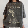 Book Day Keeps Reality Away Dragon Fantasy Comfort - Adult & Kids T-Shirts, Sweatshirts & Hoodies apparel design preview 1