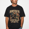 George Washington Lincoln Playing Guitar Abe 250th - Adult & Kids T-Shirts, Sweatshirts & Hoodies apparel design preview 1
