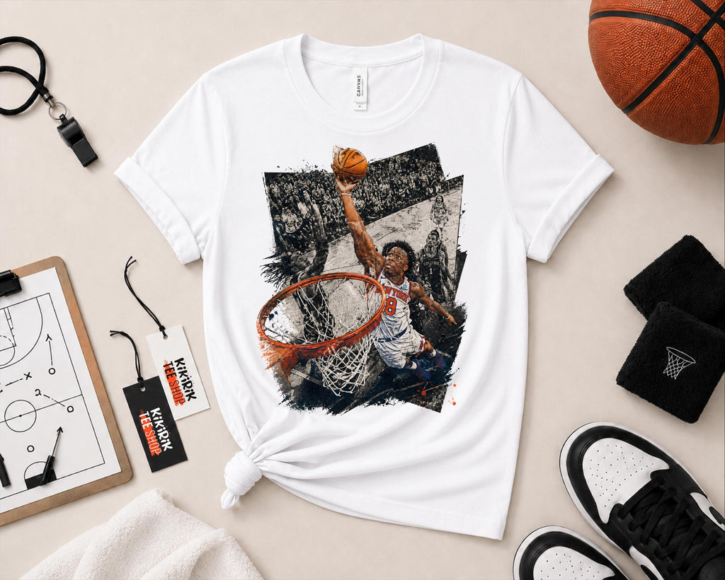 Og Anunoby Hand God York Knicks Retro Basketball - Adult & Kids T-Shirts, Sweatshirts & Hoodies apparel design preview 1