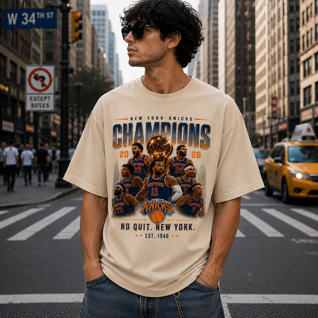 York Knicks 2026 Champions Vintage Basketball Fan - Adult & Kids T-Shirts, Sweatshirts & Hoodies apparel design preview 1