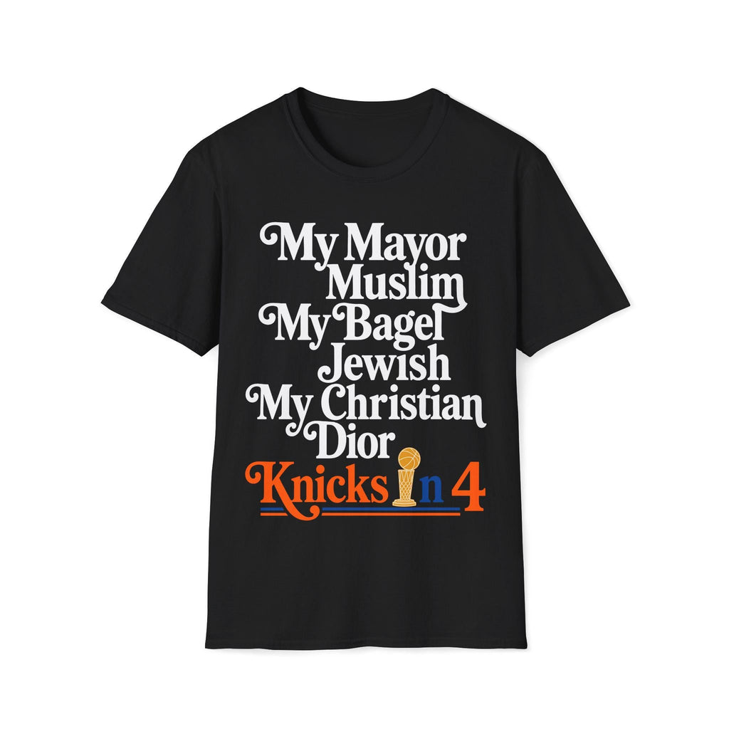 Mayor Muslim Bagel Jewish Knicks Quote - Adult & Kids T-Shirts, Sweatshirts & Hoodies apparel design preview 1