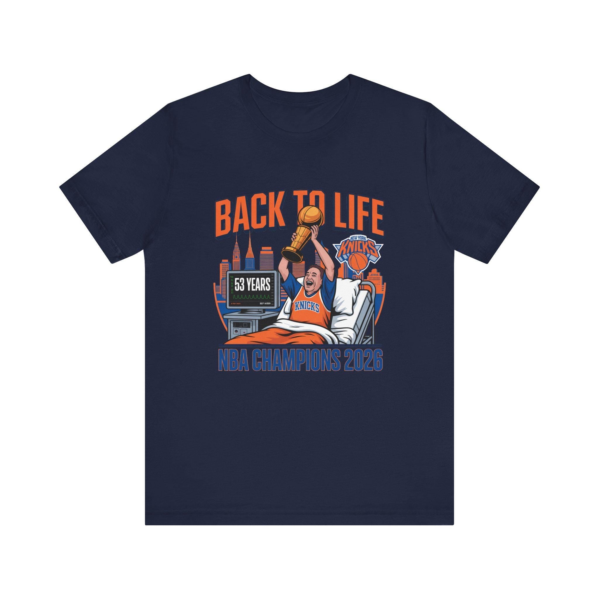 Back Life Knicks Nba Champions 2026 After 53 Years - Adult & Kids T-Shirts, Sweatshirts & Hoodies apparel design preview 1