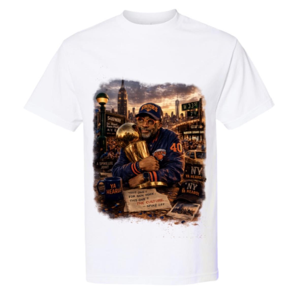 Spike Lee Knicks Championship York Basketball Culture - Adult & Kids T-Shirts, Sweatshirts & Hoodies apparel design preview 1