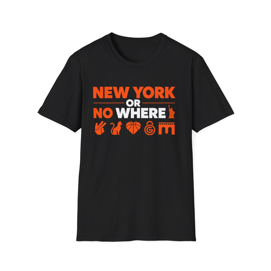 York Nowhere Knicks Starting Five Emojis Team Black - Adult & Kids T-Shirts, Sweatshirts & Hoodies apparel design preview 1