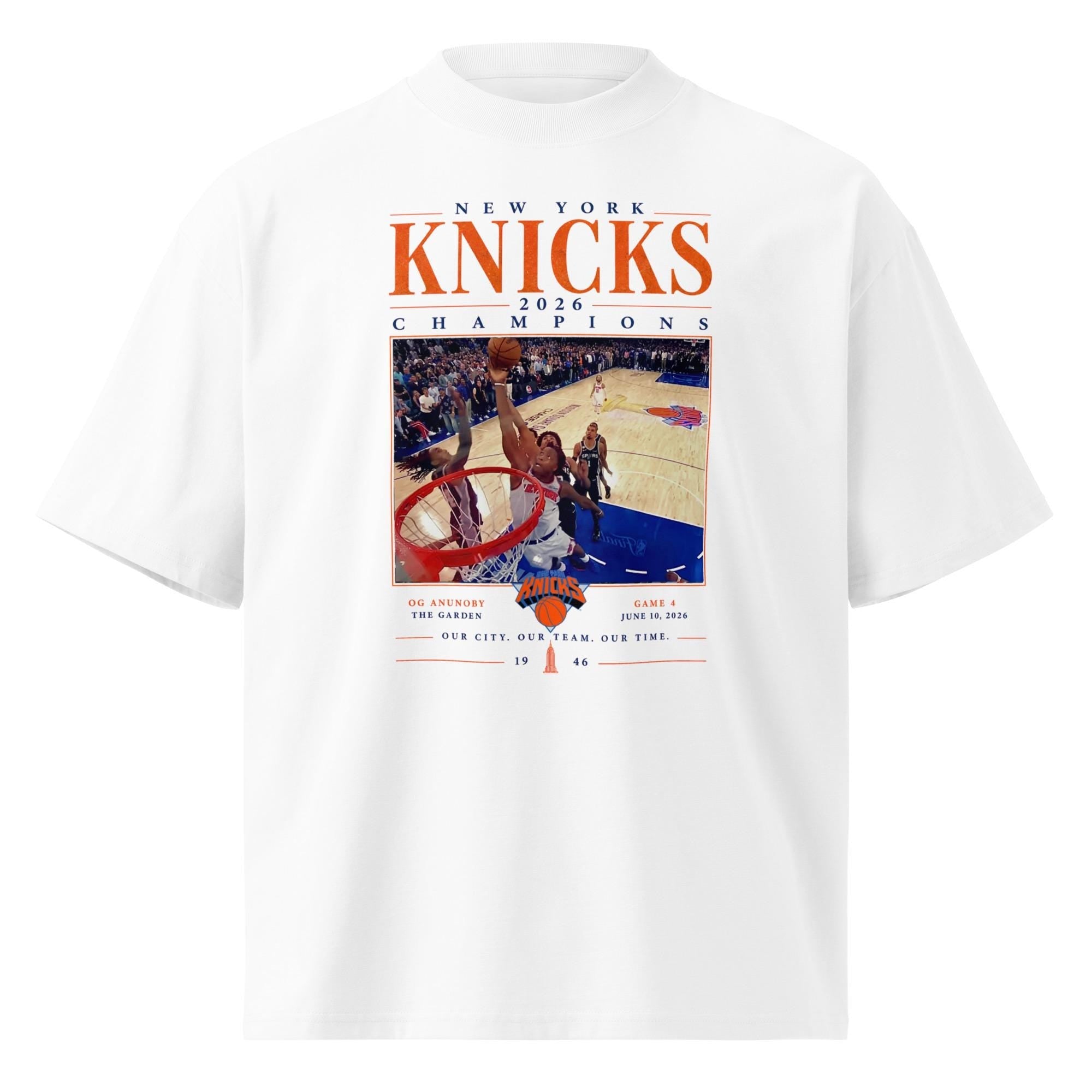 Knicks 2026 Champions Og Anunoby York Basketball - Adult & Kids T-Shirts, Sweatshirts & Hoodies apparel design preview 1