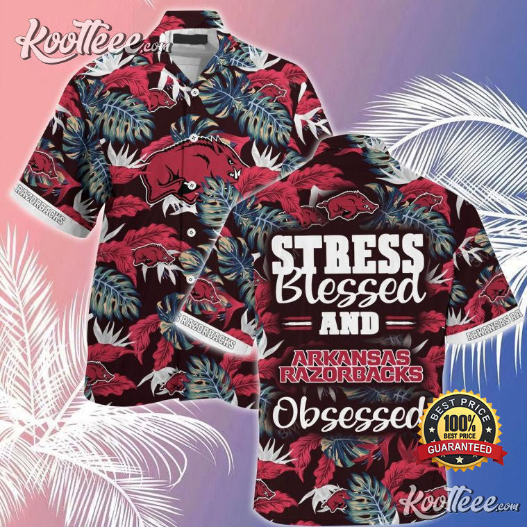 Arkansas Razorbacks Stress Obsessed For Fans Summer - Adult & Kids T-Shirts, Sweatshirts & Hoodies apparel design preview 1