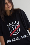 No Kings Here (Black) - Adult & Kids T-Shirts, Sweatshirts & Hoodies apparel design preview 1