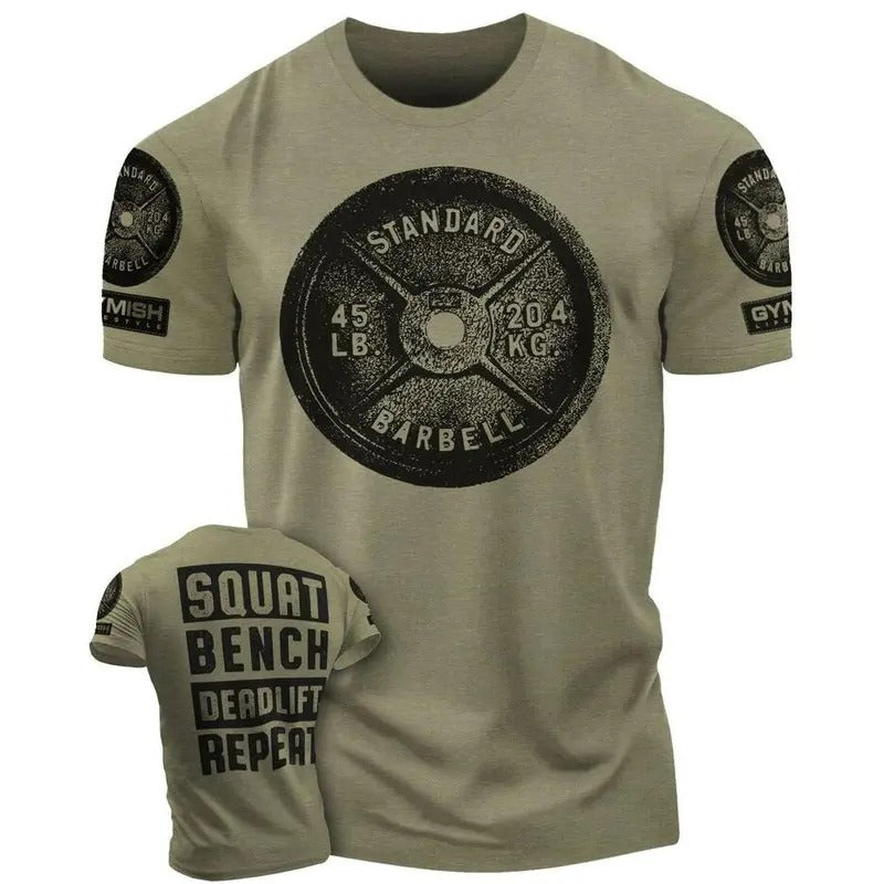 001. SQUAT BENCH DEADLIFT Funny Motivational Workout - Adult & Kids T-Shirts, Sweatshirts & Hoodies apparel design preview 1