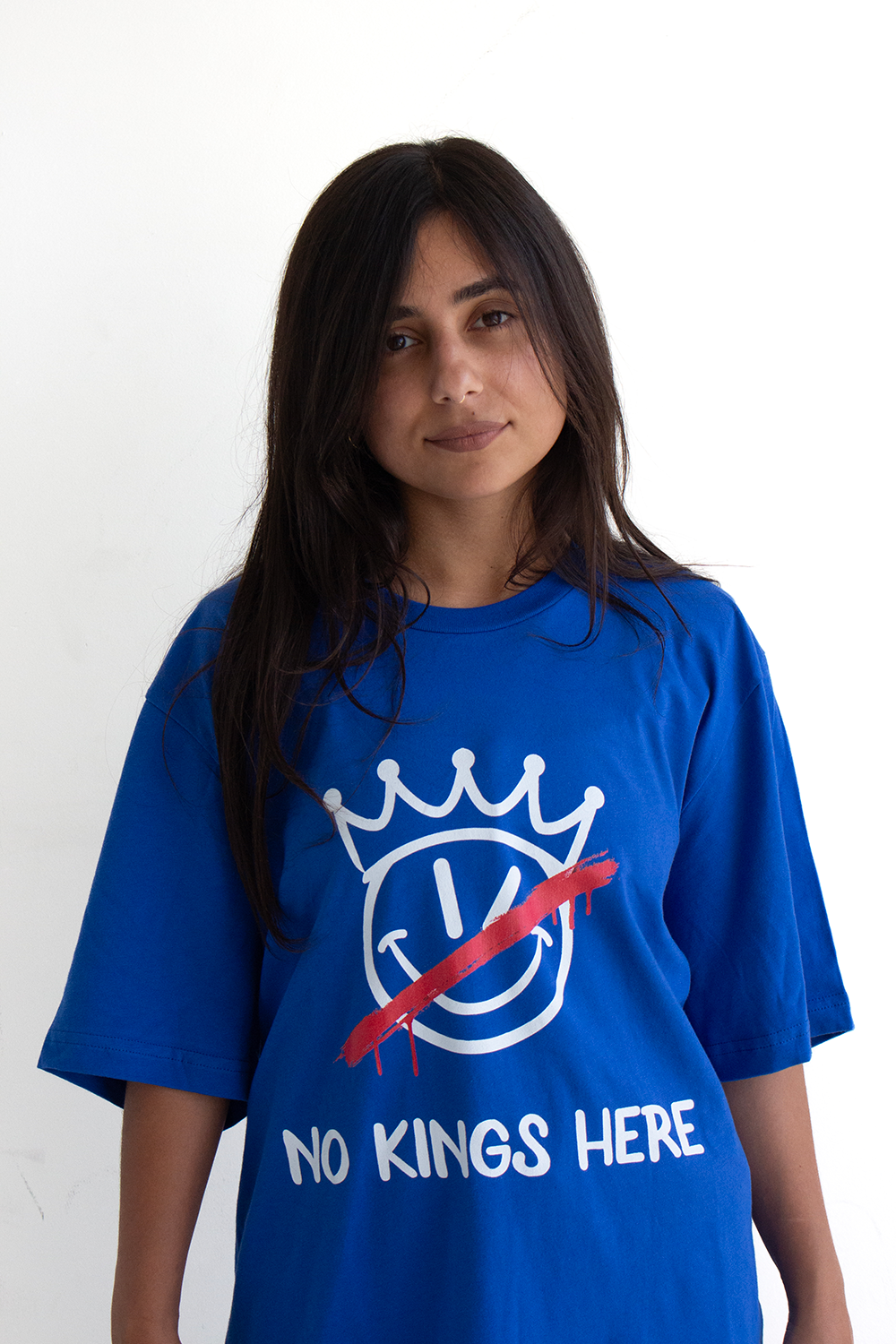 No Kings Here Patriotic - Adult & Kids T-Shirts, Sweatshirts & Hoodies apparel design preview 1